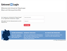 Tablet Screenshot of extranet.thuega.de
